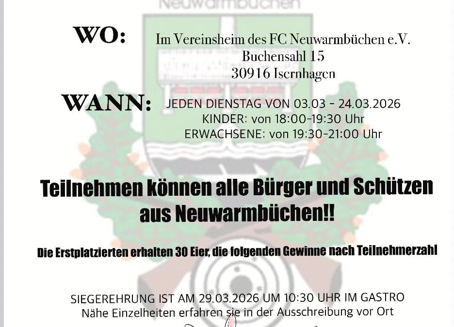 Einladung zum Ostereierschießen